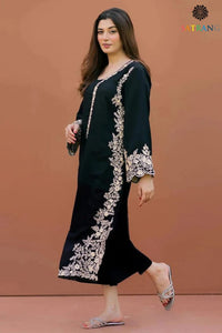 SS-102 Nakoosh Embroidery 2PC Dhanak Suit