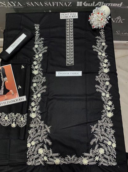 SS-102 Nakoosh Embroidery 2PC Dhanak Suit