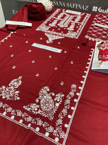 SS-104 Sapphire Embroidery 2PC Dhanak Suit