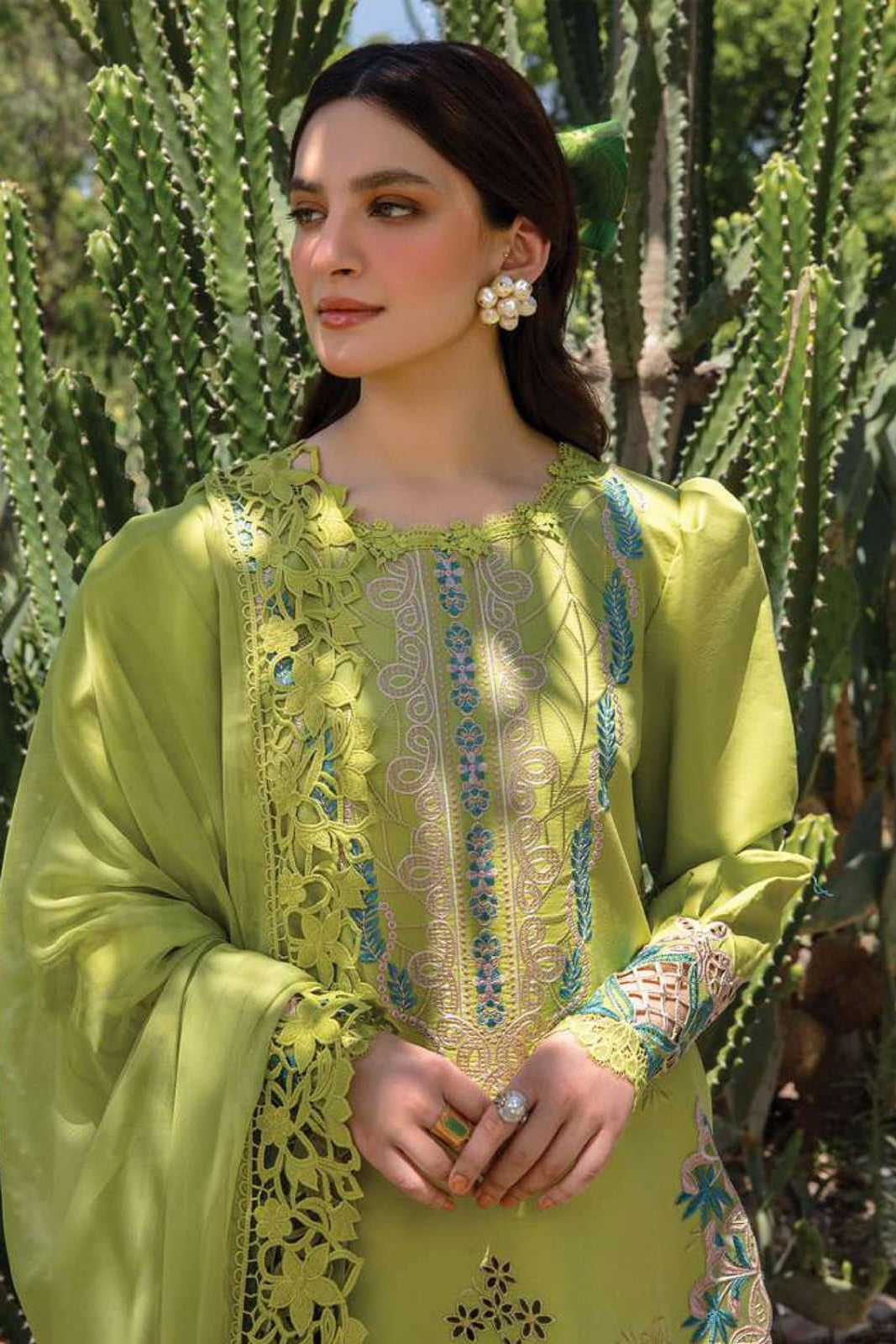 SS-116 Rang Rasiya Embroidery 3PC Dhanak Suit