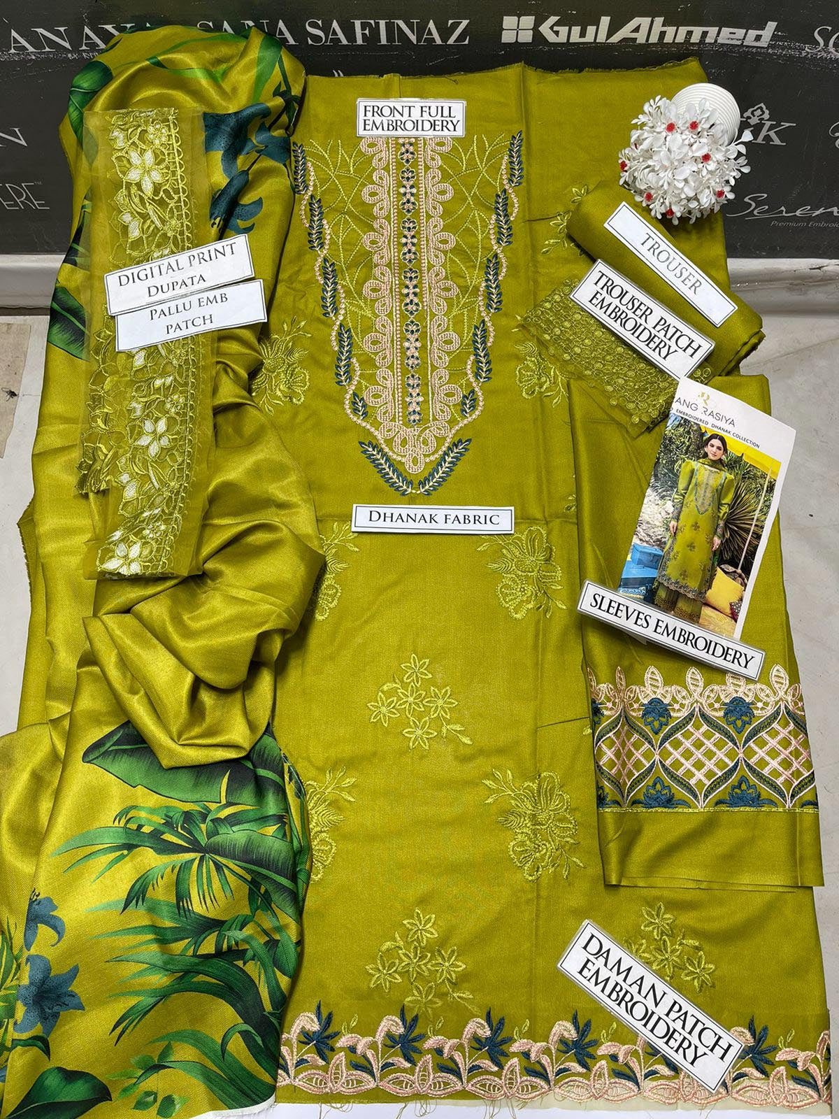 SS-116 Rang Rasiya Embroidery 3PC Dhanak Suit