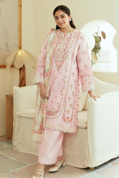 SS-114 Zara Shah Jahan Heavy Embroidery 3PC Dhanak Suit