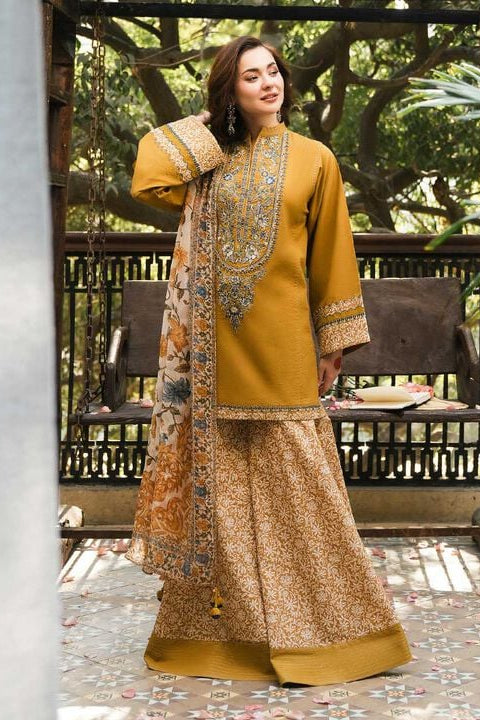 SS-117 Sapphire Embroidery 3PC Dhanak Suit