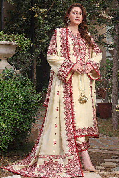 SS-118 Aneelas Embroidery 3PC Dhanak Suit