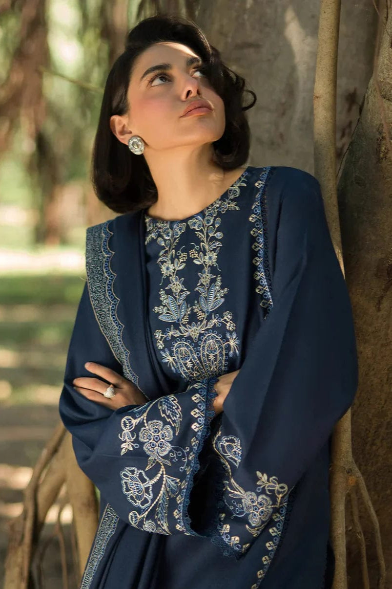 SS-119 Sapphire Embroidery 3PC Dhanak Suit