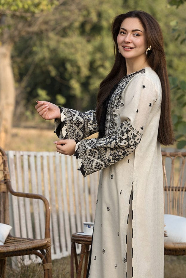 SS-108 Qalamkar Embroidery 3PC Dhanak Suit