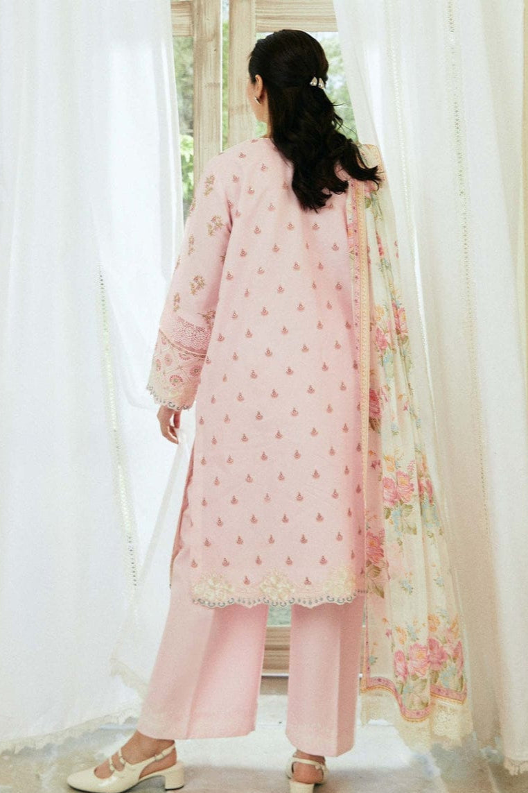 SS-114 Zara Shah Jahan Heavy Embroidery 3PC Dhanak Suit