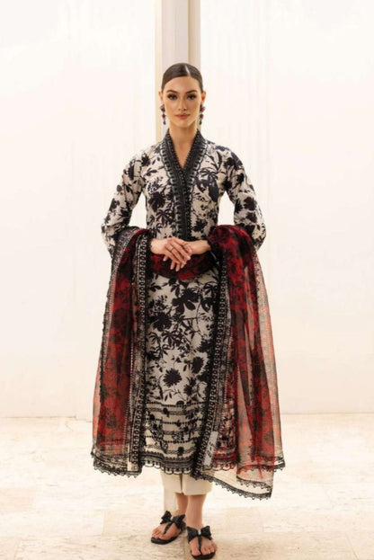 SS-110 Zainab Chottani Embroidery 3PC Karandi Suit