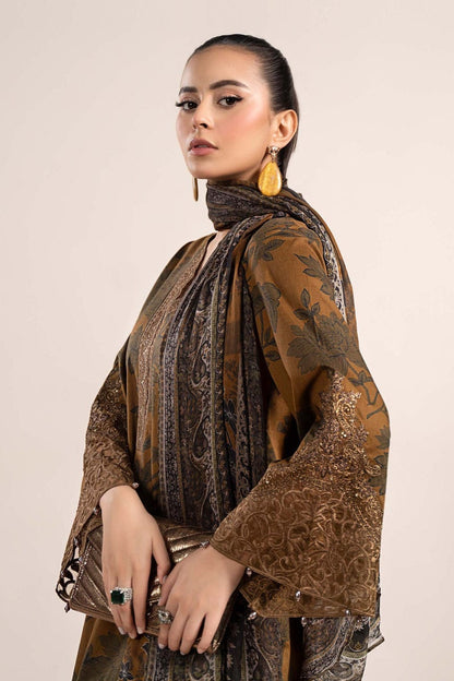 SS-121 Maria B Embroidery 3PC Dhanak Suit