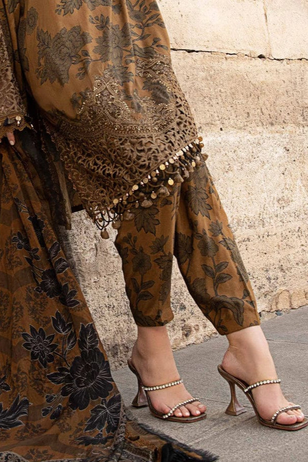 SS-121 Maria B Embroidery 3PC Dhanak Suit