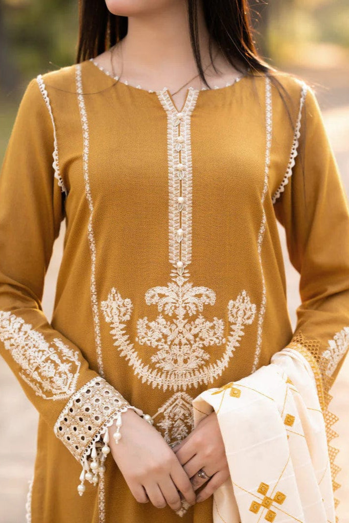 SS-112 Maria B Embroidery 3PC Dhanak Suit