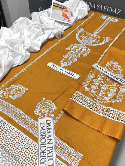 SS-112 Maria B Embroidery 3PC Dhanak Suit