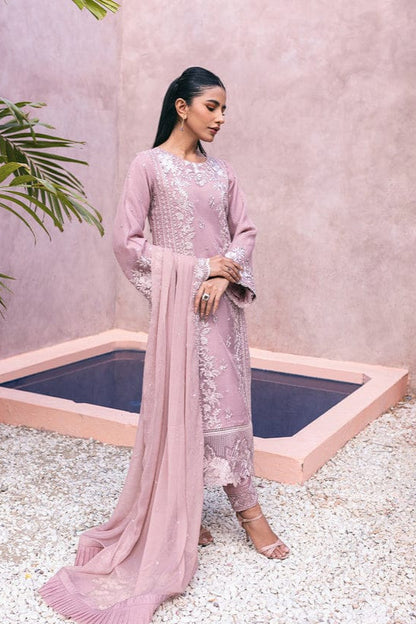 SS-122 Azure Heavy Embroidery 3PC Dhanak Suit