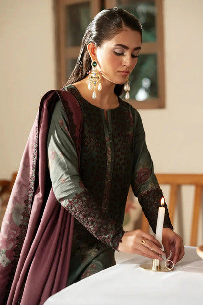 SS-123 Iznik Embroidery 3PC Dhanak Suit