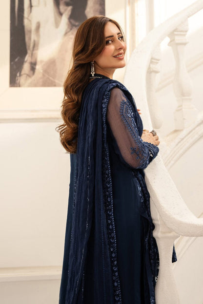 SS-124 Asim Jofa Heavy Embroidery 3PC Dhanak Suit