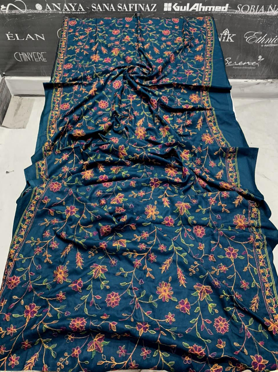 SS-125 Bareeze Embroidery 3PC Dhanak Suit