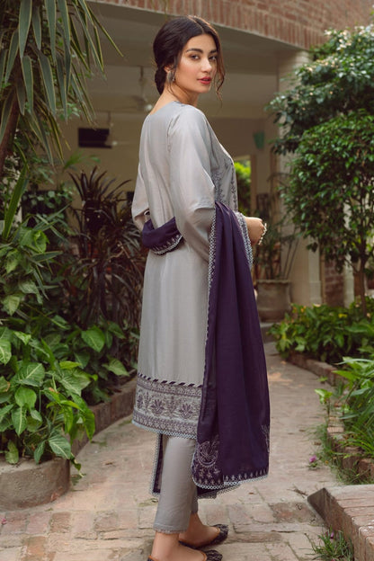 SS-127 Jazmin Embroidery 3PC Dhanak Suit