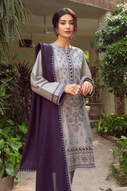 SS-127 Jazmin Embroidery 3PC Dhanak Suit