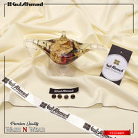 SS-128 (Cream) Gul Ahmed Wash’n Wear Fabric