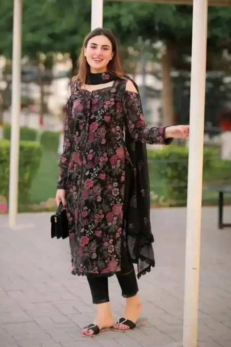 SS-720 | Bareeze Embroidered 3PC Lawn Suit