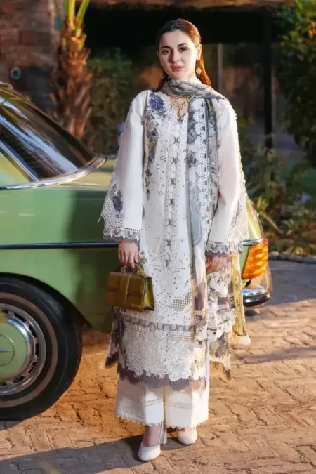 SS-JD2 | Jade Embroidered 3PC Lawn Suit