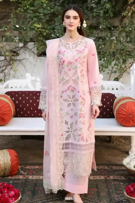 SS-1051 | Mushq Embroidered 3PC Lawn Suit